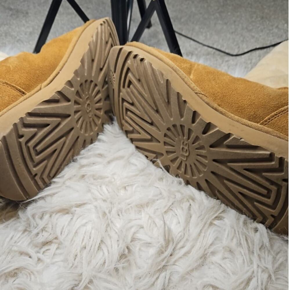 UGG Tania Sheepskin Boots Tan Genuine Sheepskin Fur Uppe - Picture 5 of 6